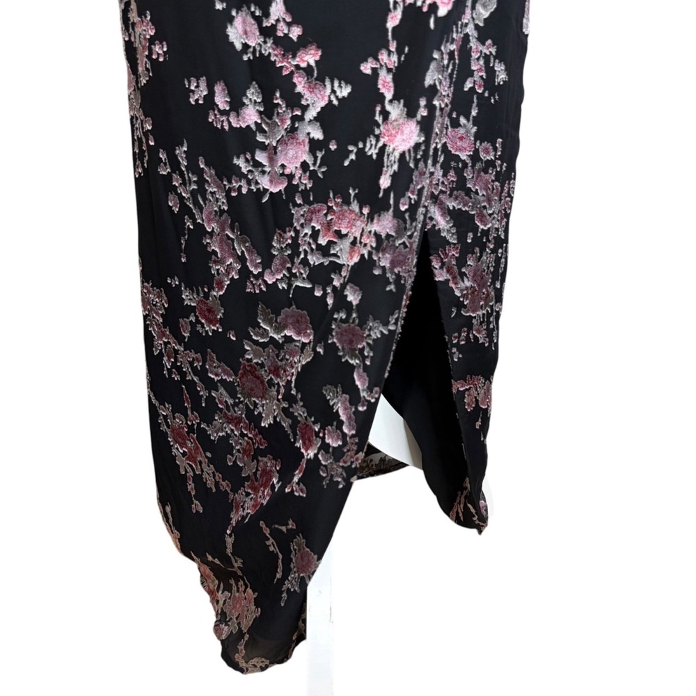Chrissy Teigen x Revolve Evening Dress XS Black Floral Strapless Shirt Homecomin - Picture 5 of 11